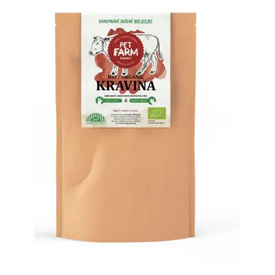 Pet Farm Family Pet Farm Sušený stejk BIO Kravina, 50 g