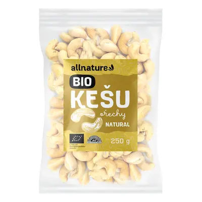 Allnature Kešu jádra BIO, 250 g