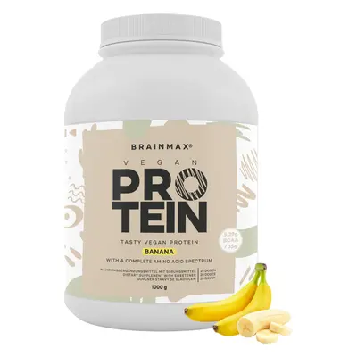 BrainMax Vegan protein Banán, 1000 g