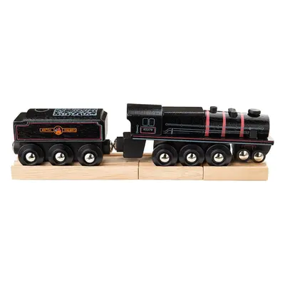 Bigjigs Rail Dřevěná replika lokomotivy Black 5 engine