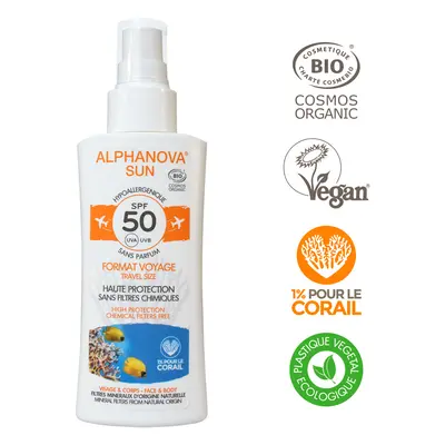 Alphanova Opalovací krém ve spreji cest. SPF 50, 90 g BIO