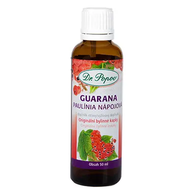 Guarana , originální bylinné kapky, 50 ml Dr. Popov