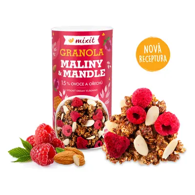 Mixit Granola z pece - Maliny a mandle, 440 g