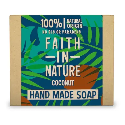 Faith in Nature rostlinné tuhé mýdlo s kokosovým olejem, 100 g