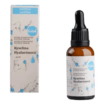 Kvitok Hydratační pleťové sérum Kyselina hyaluronová, 30 ml