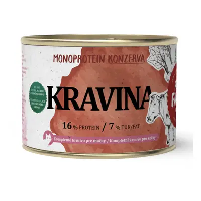 Pet Farm Family Pet Farm Konzerva pro kočky Kravina, 180 g