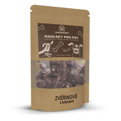 Laskominky Pamlsky zvěřinové s kokosem Hmotnost: 200 g