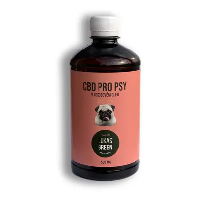 Lukas Green CBD pro psy v lososovém oleji, 500 ml