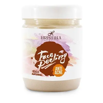 Hristina Přírodní obličejový peeling proti akné, 200 ml