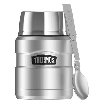 THERMOS Termoska na jídlo se skládácí lžící a šálkem - nerez 0,47