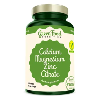 GreenFood Nutrition Calcium Magnesium Zinc Citrate 120cps