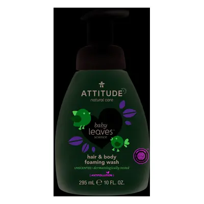 Dětská mycí pěna (2 v 1) ATTITUDE Baby leaves bez vůně 295 ml