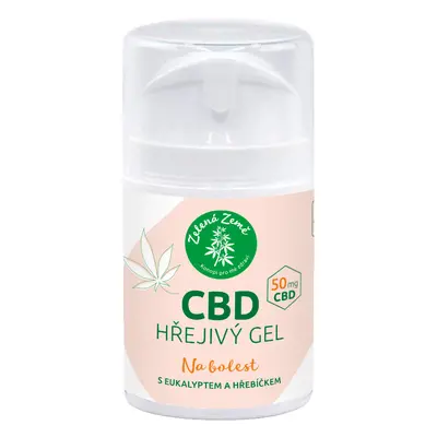 Zelená Země CBD hřejivý gel 50 g