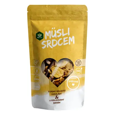 Topnatur Müsli srdcem Čoko trio & banán, 250 g