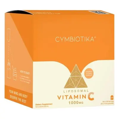 Cymbiotika Liposomální vitamín C s biotinem, 30x15 ml