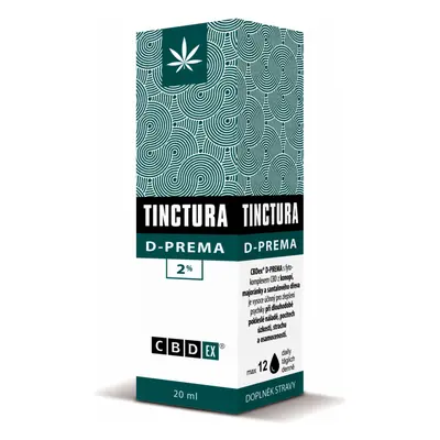 CBDex Tinctura D-PREMA 2%, 20ml