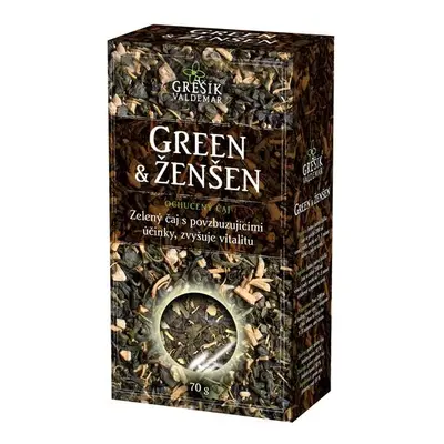 Valdemar Grešík - Natura s.r.o. Green & Ženšen z.č. 70 g krab. GREŠÍK Čaje 4 světadílů