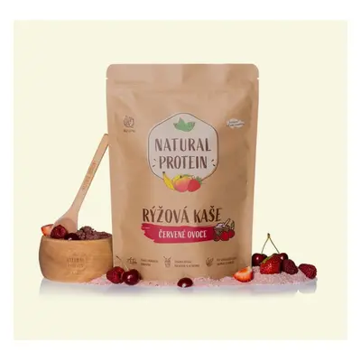 Natural Protein Proteinová rýžová kaše - červené ovoce, 480g