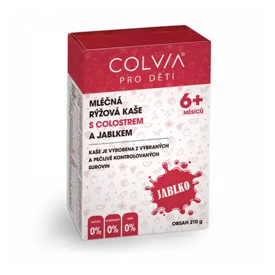 COLVIA Mléčná rýžová kaše s colostrem a jablkem, 210 g