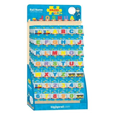 Bigjigs Toys Bigjigs Rail Displej vagónků s písmenky