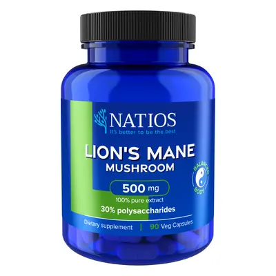 Natios Lion's Mane Extract 500 mg, 90 kapslí