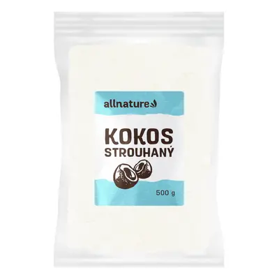 Allnature Kokos strouhaný, 500 g