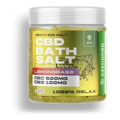 CZECHCBD CBD + CBG sůl 500 mg Citrónová tráva, 110 g