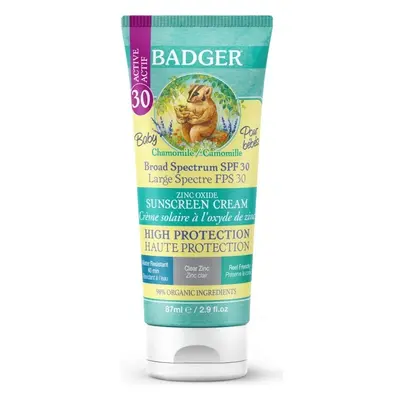 BADGER Opalovací balzám pro děti s SPF 30 a heřmánkem, 87ml