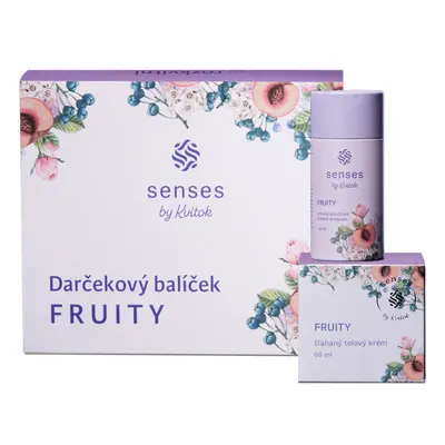 Kvitok Senses Dárková sada Fruity šlehané máslo a tuhý deodorant