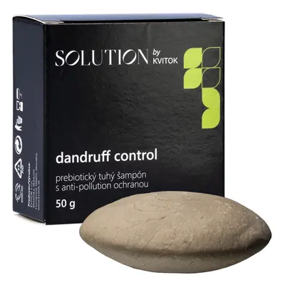 Kvitok Solution Prebiotický tuhý šampon s anti-pollution ochranou Dandruff Control, 50 g