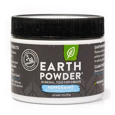 Redmond EarthPowder Zubní prášek Peppermint a aktivní uhlí, 51g