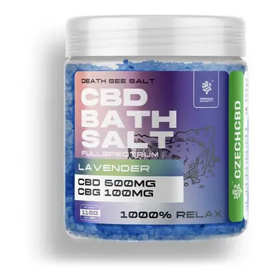 CZECHCBD CBD + CBG sůl 500 mg Levandule, 110 g