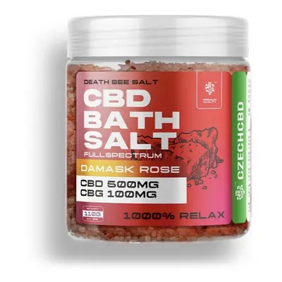 CZECHCBD CBD + CBG sůl 500 mg Růže damascénská, 110 g