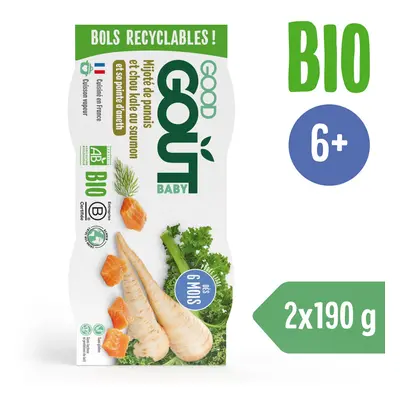 Good Gout BIO Losos s kapustou a pastinákem (2x190 g)