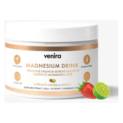 VENIRA magnesium drink, jahoda-limetka, 120 g