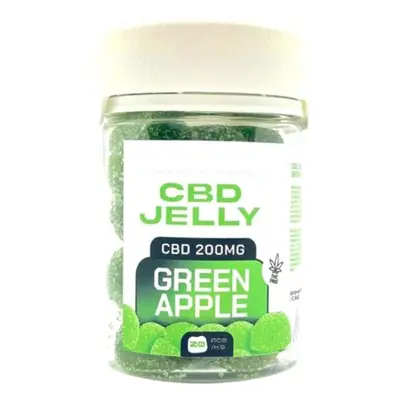 CZECHCBD CBD Jelly 200 mg Zelené jablko, 20 ks