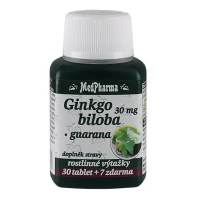 MedPharma Ginkgo biloba 30 mg + guarana, 37 tablet