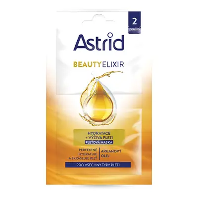 ASTRID BEAUTY ELIXIR Hydratační a vyživující pleťová maska 2x8 ml