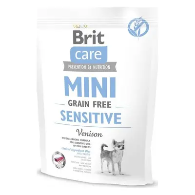 Brit Care MINI krmivo pro citlivé psy malých plemen bez obilovin se zvěřinou, 400 g