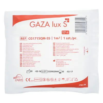 ZARYS International Group GAZA lux S Gáza stříhaná, 1/2m2, sterilní - EO (50ks), 13/17N Počet pr