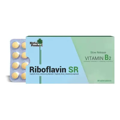 Naturprodukt B2 Riboflavin s postupným uvolňováním, 30 tablet