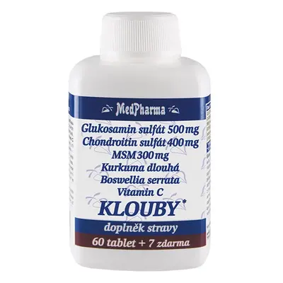 MedPharma Glukosamin sulfát (chondroitin, MSM, kurkuma), 67 tablet