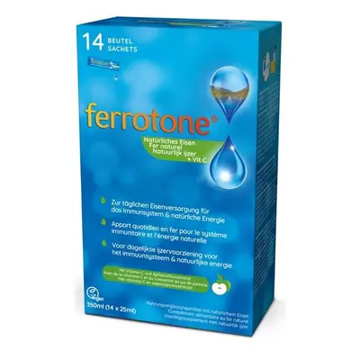 Ferrotone Original 100% přírodní zdroj železa s vitamínem C, 14x25ml