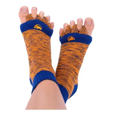 Happy Feet Adjustační ponožky ORANGE/BLUE, 1 pár Velikost: S (vel. 35-38)