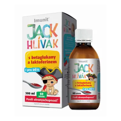 Imunit Hlíva JACK HLÍVÁK sirup glukany + laktoferin, 300ml