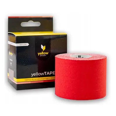 yellowSPORT by ZARYS yellowTAPE Kineziologický tejp, 5cm x 5m, červená