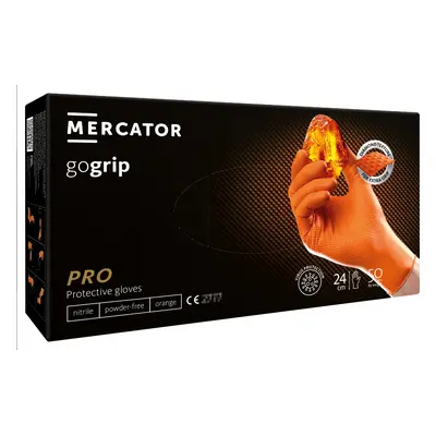 Mercator Medical MERCATOR® gogrip orange, nitrilové, 50ks Velikost: L