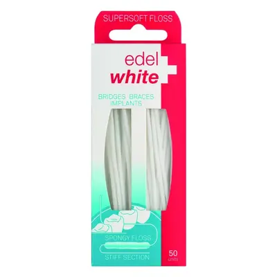 Curaprox Edel White Supersoft dentální nit, 50 ks