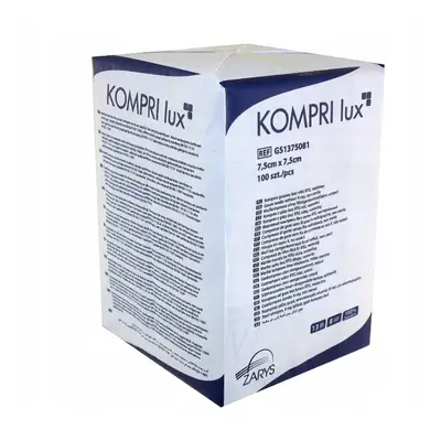 ZARYS International Group KOMPRI lux - Komprese gázová s RTG kontr. nitě, 17N, 12W, 7,5x7,5cm, n