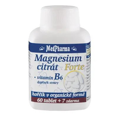 MedPharma Magnesium citrát Forte + vitamin B6, 67 tablet